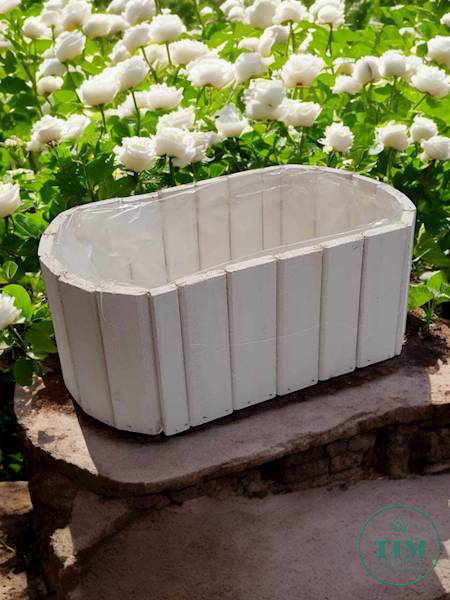 OSŁONKA DREWNIANA JB224003 BIAŁY