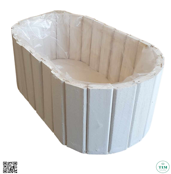 OSŁONKA DREWNIANA JB224003 BIAŁY