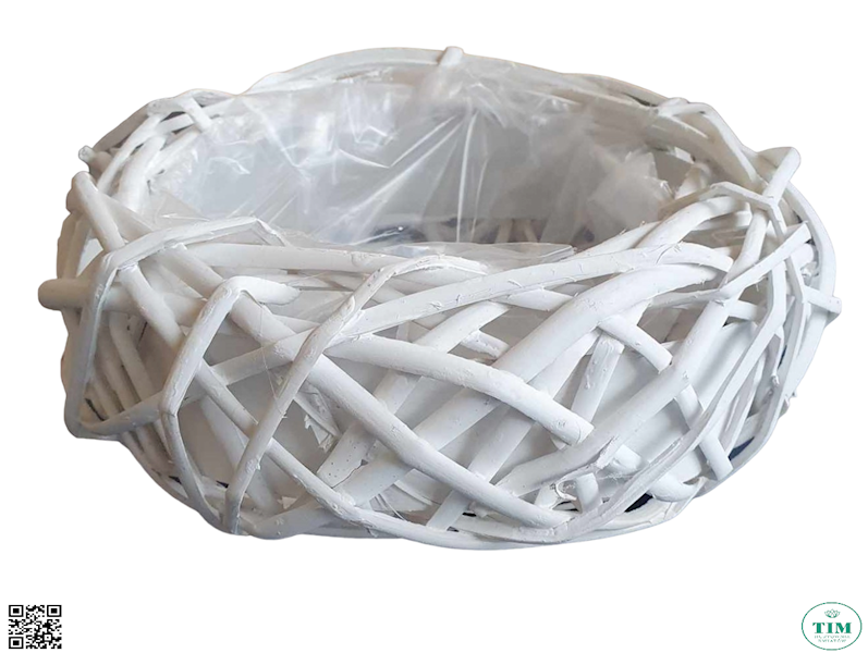 OSŁONKA WIKLINOWA 25CM JB212229L BIAŁY