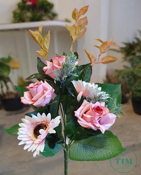 RÓŻA GERBERA BUKIET KX10313 MIX KOLOR