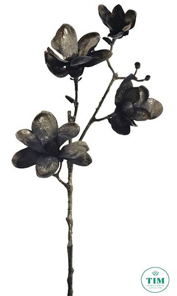 MAGNOLIA GAŁĄZKA BROKAT XKLM001 CZARNY ZŁOTY