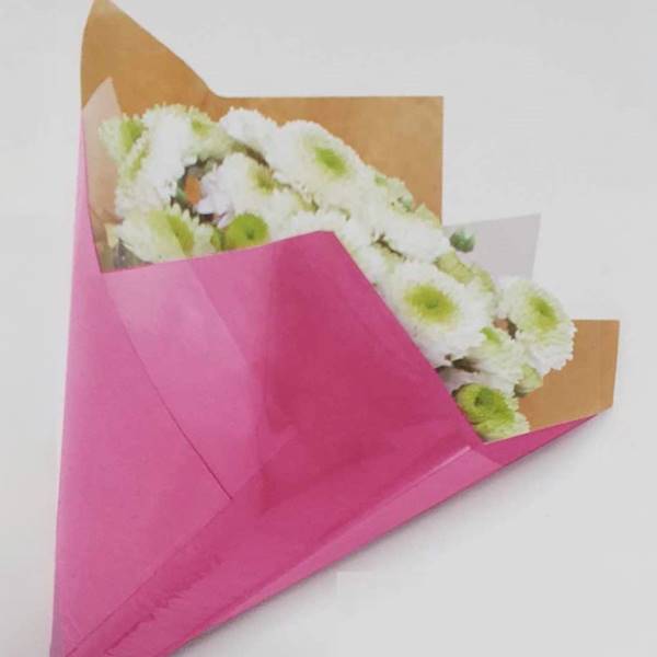 ROŻEK DO KWIATÓW PAPIER FOLIA X25 15S4405 BORDOWY