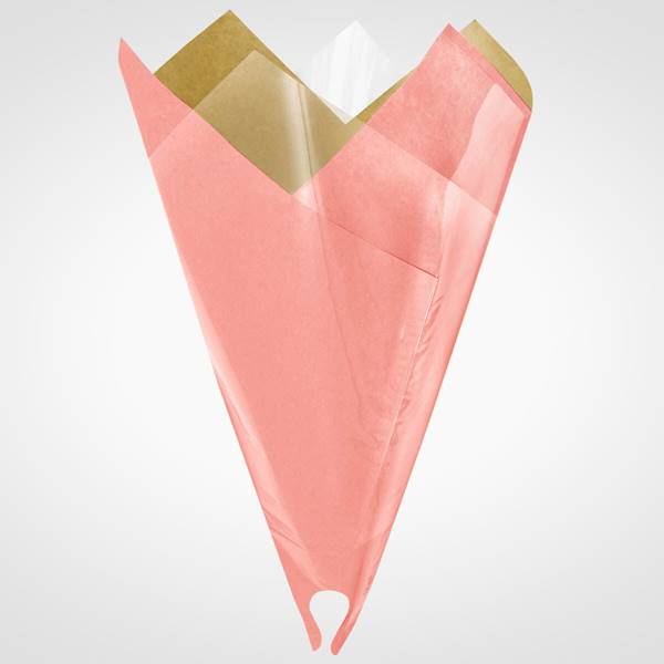 ROŻEK DO KWIATÓW PAPIER FOLIA X25 15S4407 RÓŻOWY