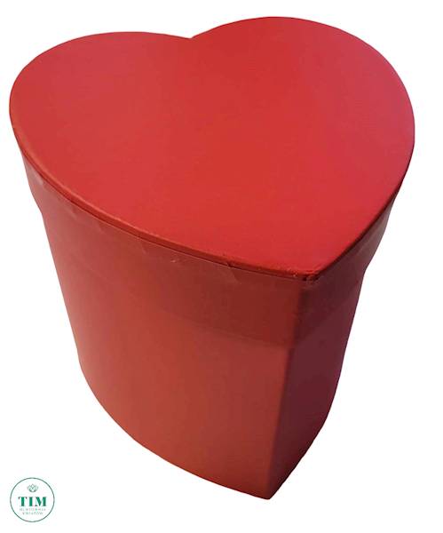 FLOWER BOX SERCE CZERWONY