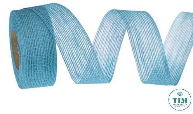 WSTĄŻKA JUTA 4CMX10Y NIEBIESKI