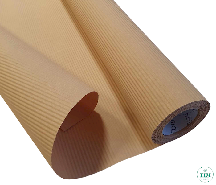 PAPIER KARBOWANY 50CMX10M BEŻOWY