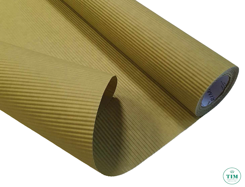PAPIER KARBOWANY 50CMX10M OLIWKA JASNY