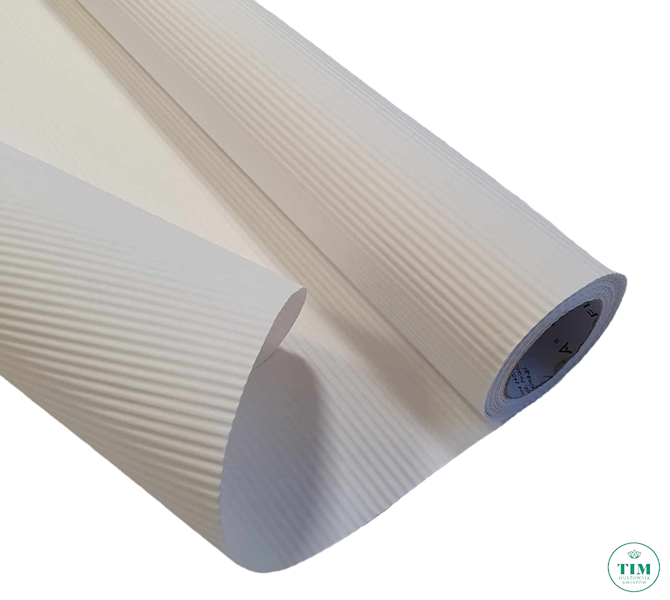 PAPIER KARBOWANY 50CMX10M BIAŁY