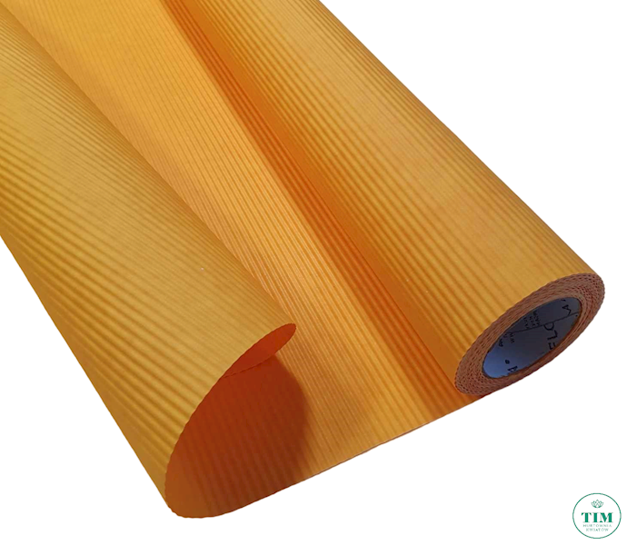 PAPIER KARBOWANY 50CMX10M POMARAŃCZOWY