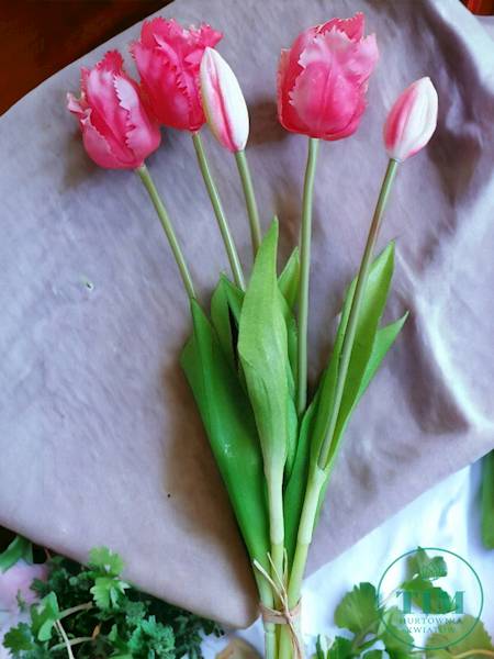 TULIPAN BUKIET GUMOWANY PAPUZI TL14 MIX KOLOR