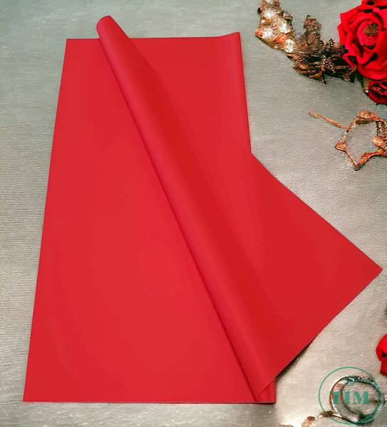 FOLIA ARKUSZ X20 58CMX58CM CZERWONY