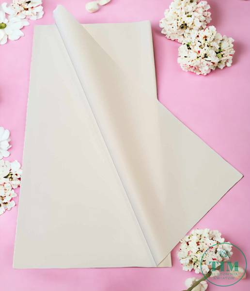 FOLIA ARKUSZ X20 58CMX58CM KREMOWY