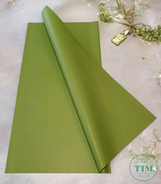 FOLIA ARKUSZ X20 58CMX58CM OLIWKA