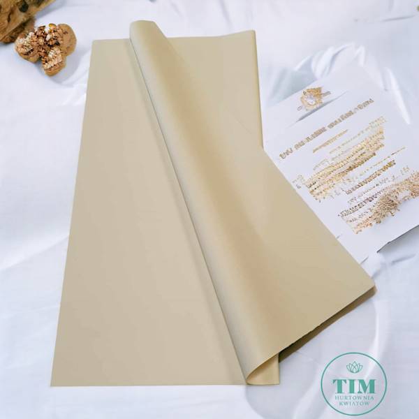 FOLIA ARKUSZ X20 58CMX58CM KREMOWY