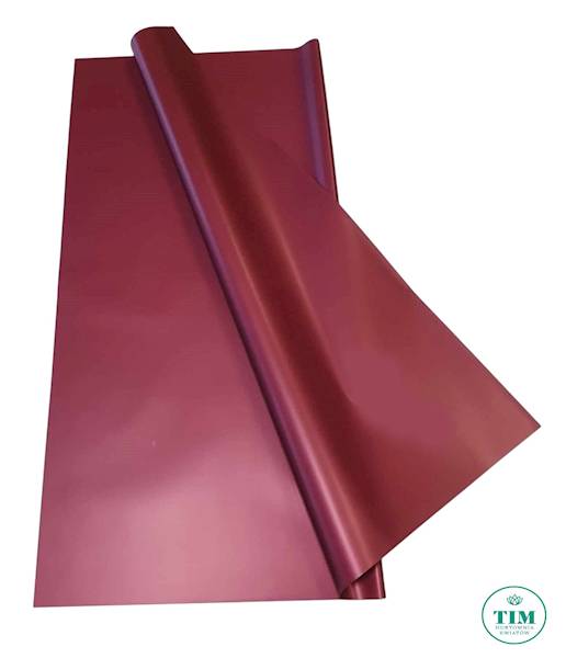 FOLIA ARKUSZ X20 58CMX58CM BURGUND CIEMNY