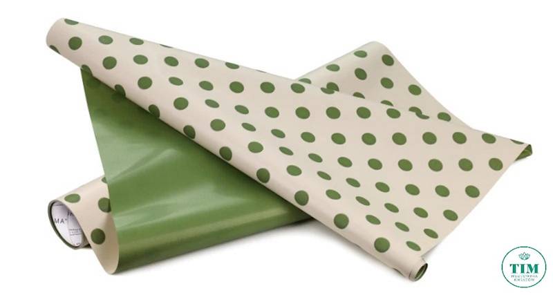 FOLIA SAT. MATOWA GROSZKI 50CMX8MT ZIELONY