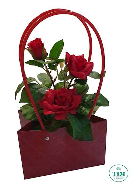 TOREBKA PAPIEROWA X10 BORDOWY JASNY