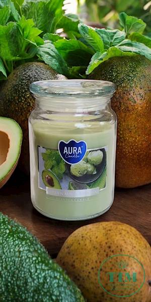 ŚWIECA ZAPACHOWA W SZKLE SND99353 MIĘTA AVOCADO