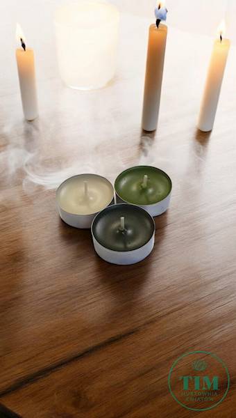 TEALIGHT ZAPACHOWY X30 P153083 ZIELONA HERBATA