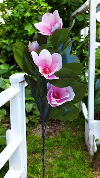 MAGNOLIA GAŁĄZKA GUMOWANA MAG1001 RÓŻOWY