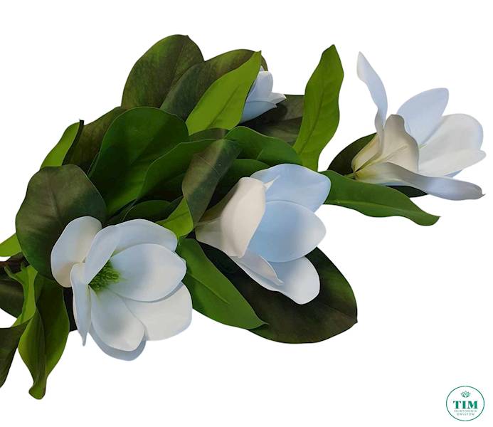 MAGNOLIA GAŁĄZKA GUMOWANA MAG1001 BIAŁY