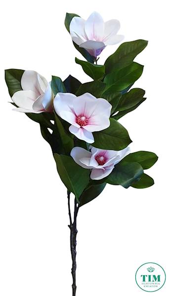 MAGNOLIA GAŁĄZKA GUMOWANA MAG1001 BIAŁY RÓŻOWY 