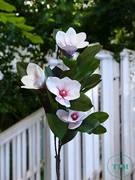 MAGNOLIA GAŁĄZKA GUMOWANA MAG1001 BIAŁY RÓŻOWY 