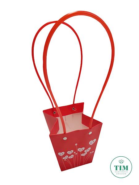 TOREBKA PAPIEROWA SERCE X10 CZERWONY