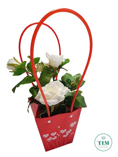 TOREBKA PAPIEROWA SERCE X10 CZERWONY