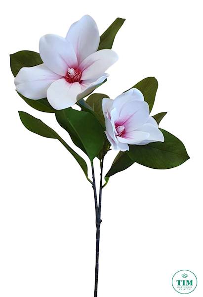 MAGNOLIA GAŁĄZKA GUMOWANA MAG1002 BIAŁY RÓŻOWY