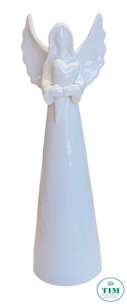 FIGURKA ANIOŁ CERAMICZNY 3802940 BIAŁY