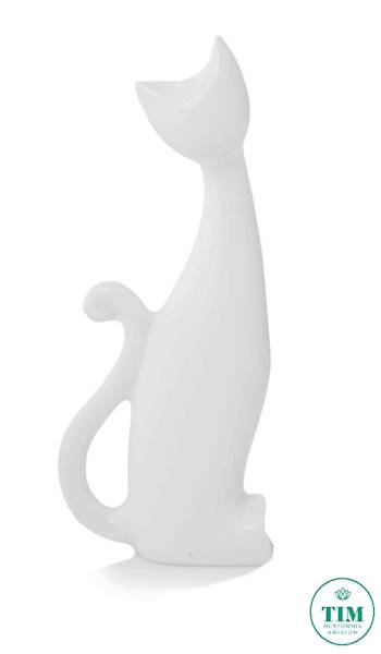 FIGURKA KOT CERAMIKA 3903930 BIAŁY