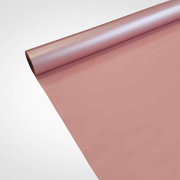 FOLIA SATYNOWA MATOWA GŁADKA 50XMX8M BRUDNY RÓŻ