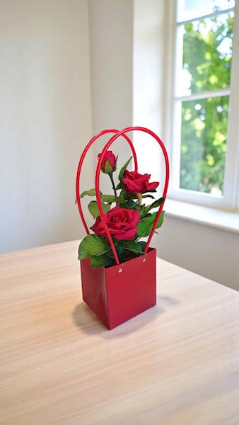 TOREBKA PAPIEROWA X10 BORDOWY