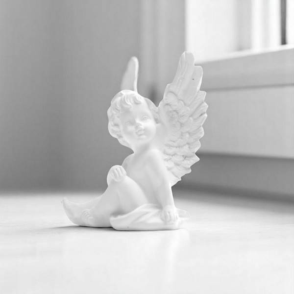 FIGURKA ANIOŁ GIPSOWY P13 BIAŁY