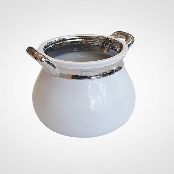 OSŁONKA CERAMIKA LJ18A078C BIAŁY SREBRNY