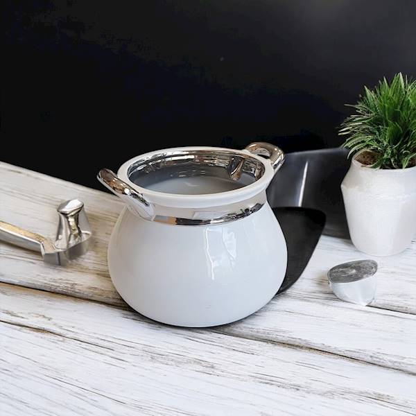 OSŁONKA CERAMIKA LJ18A078C BIAŁY SREBRNY
