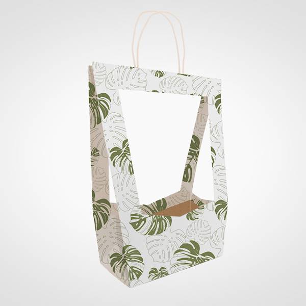TOREBKA X5 38I1414 MONSTERA BIAŁY