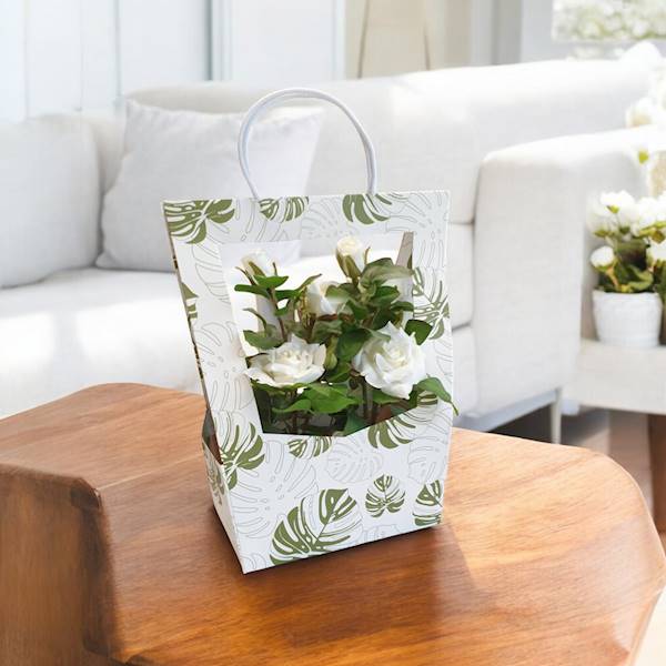 TOREBKA X5 38I1414 MONSTERA BIAŁY