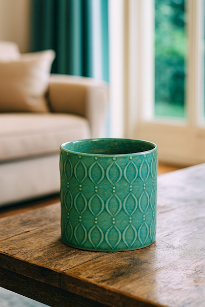 CYLINDER CERAMICZNY 0710316 TURKUSOWY