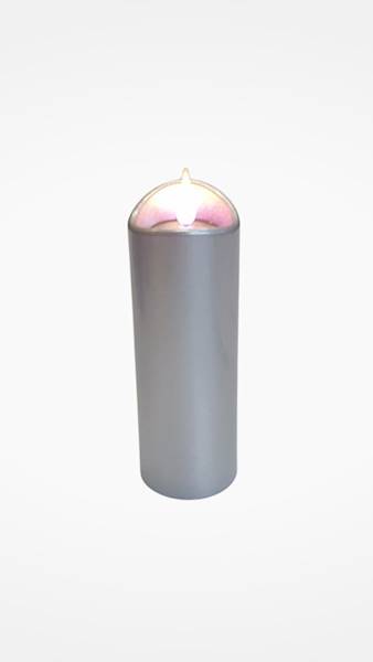 ŚWIECA LED 124WAXBATS SREBRNY