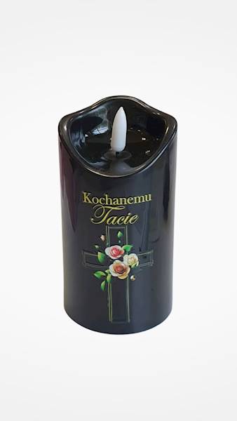 ŚWIECA LED DEDYKACJA 424WAXTD CZARNY