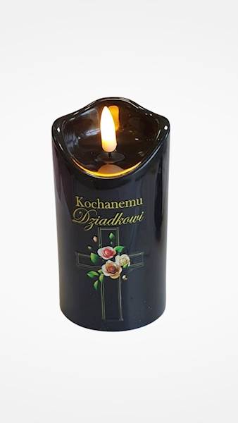 ŚWIECA LED DEDYKACJA 424WAXTD CZARNY