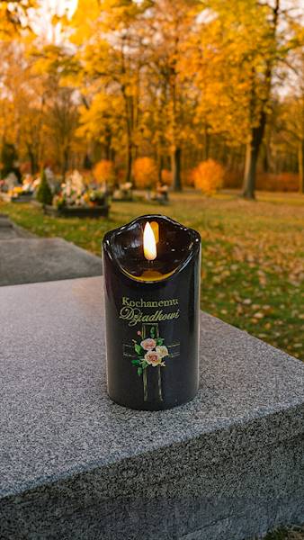 ŚWIECA LED DEDYKACJA 424WAXTD CZARNY