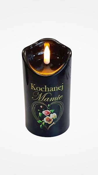 ŚWIECA LED DEDYKACJA 424WAXMB CZARNY
