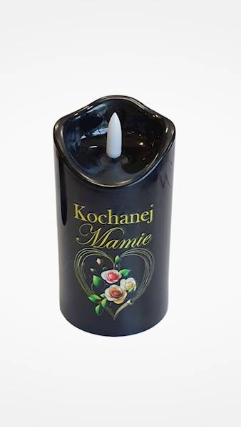 ŚWIECA LED DEDYKACJA 424WAXMB CZARNY