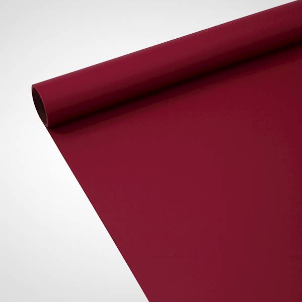 FOLIA SATYNOWA MATOWA GŁADKA 50XMX8M BURGUND JASNY