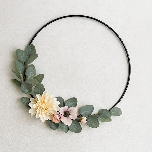 RING FLORYSTYCZNY H2326311 CZARNY 25CM.