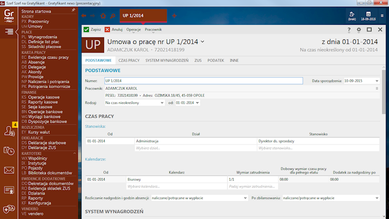Program InsERT Gratyfikant NEXO PRO 50-Pracowników