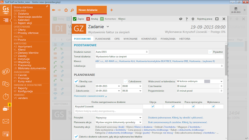 Program InsERT Gestor NEXO 1-Stanowisko